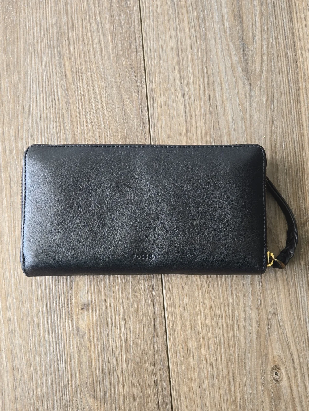 Fossil Full Zip Multicolor Studded Leather Wallet